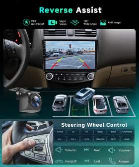 Rimoody reversing camera integration shows a safe rear view while reversing.