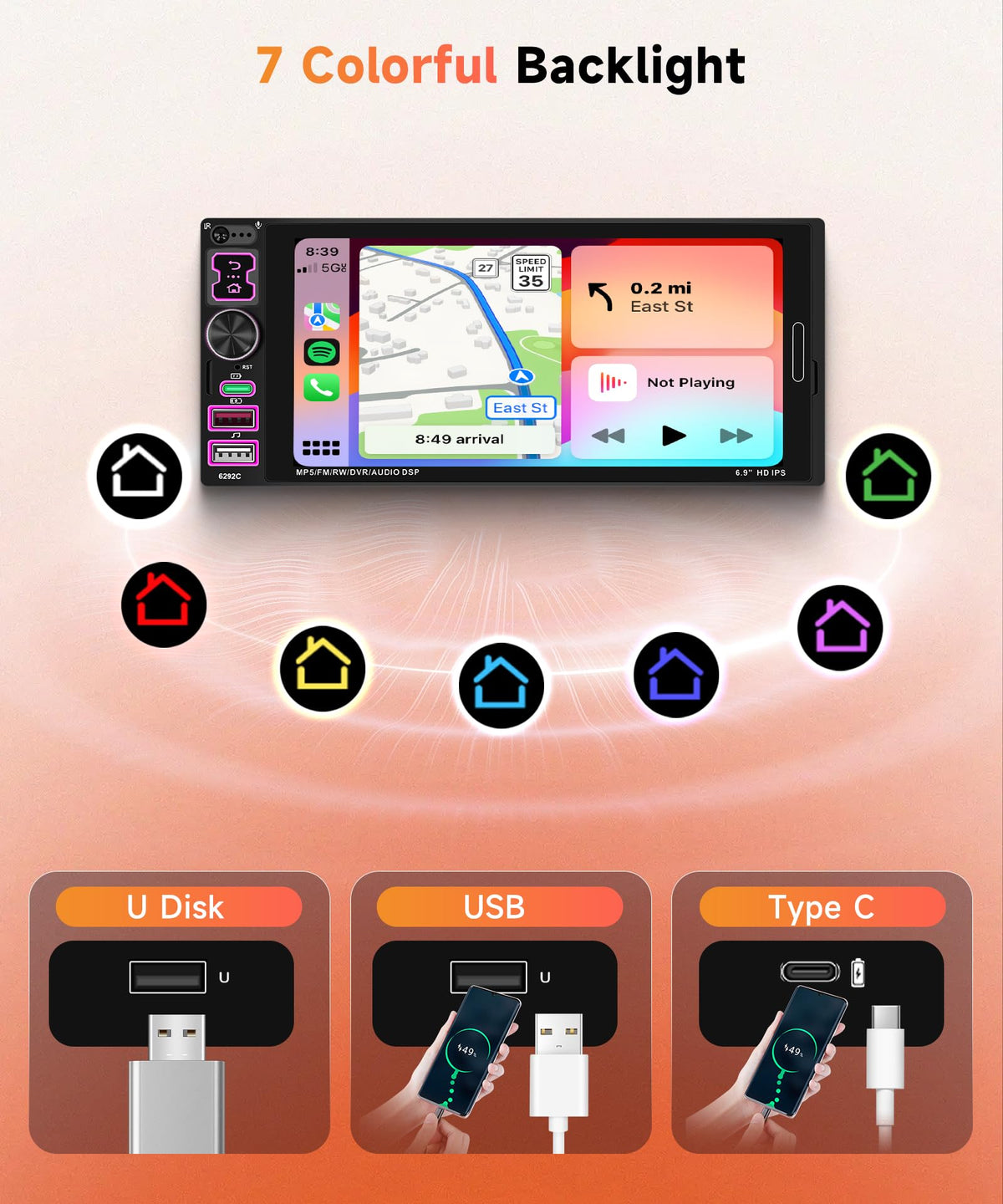 Rimoody steering wheel control buttons learned to control volume and calls hands-free