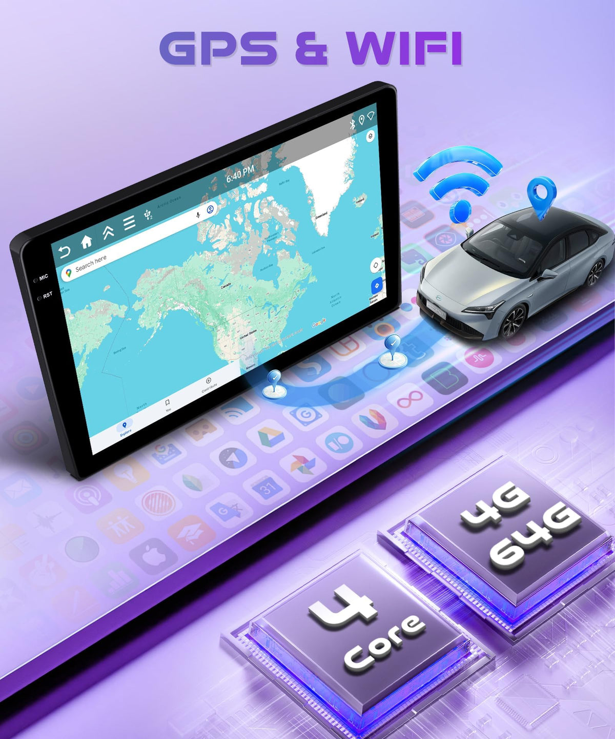 Rimoody built-in WIFI and GPS maps for offline navigation.