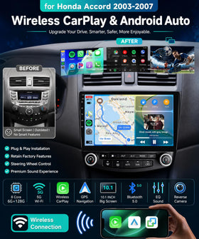 Rimoody wireless CarPlay and Android Auto display simplifies hands-free control.