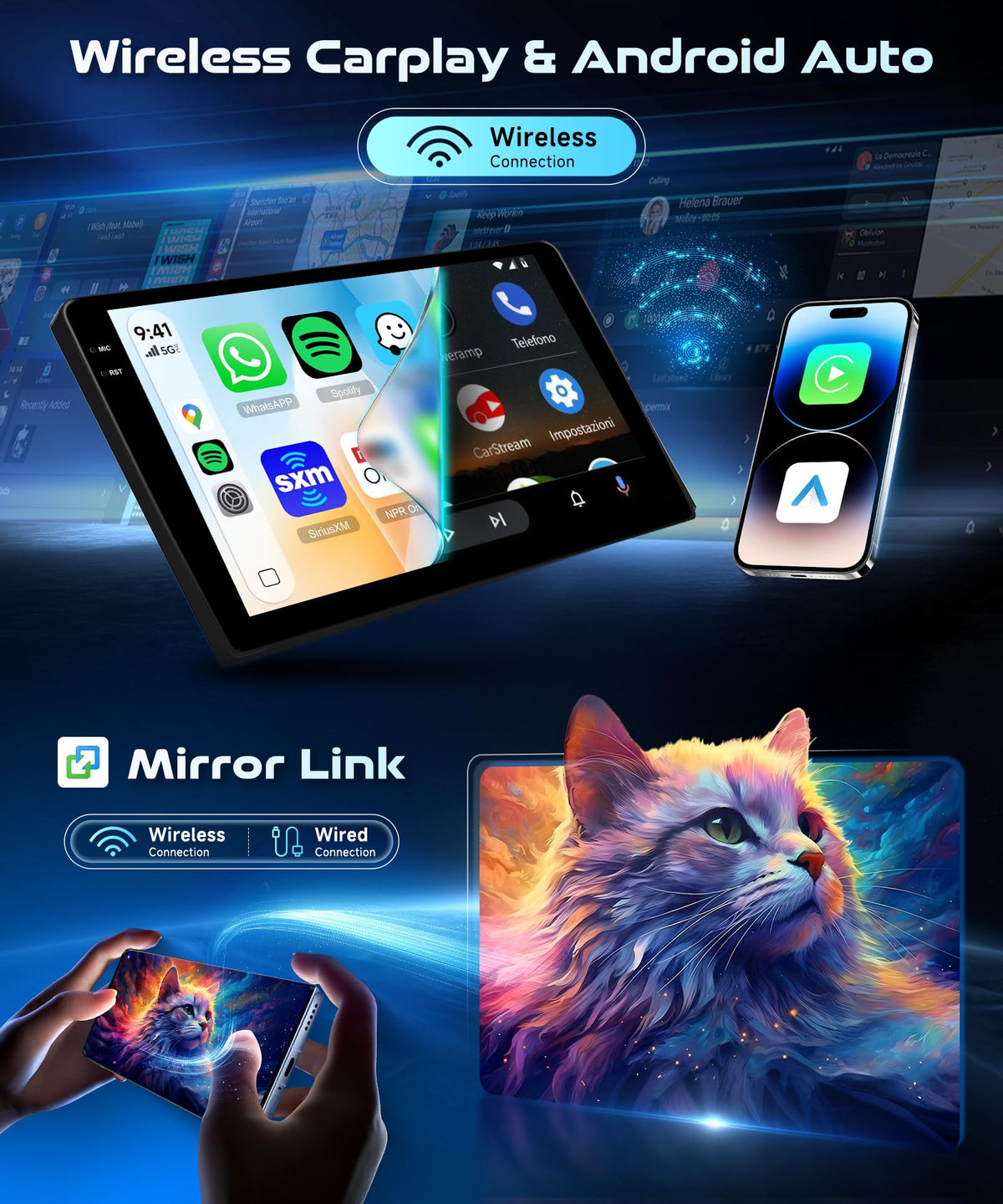 Rimoody wireless CarPlay and Android Auto for seamless phone integration