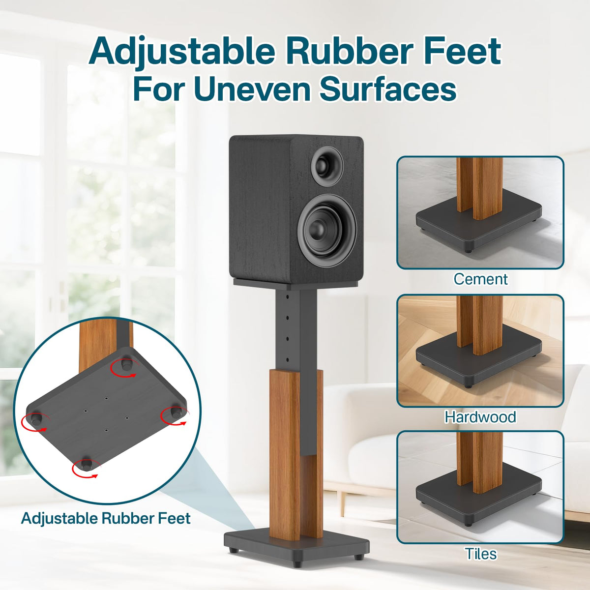 Rimous universal compatibility graphic highlights broad speaker fit.