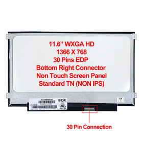 Rinbers 11.6-inch WXGA non-touch screen side connector; reliable plug-in replacement.