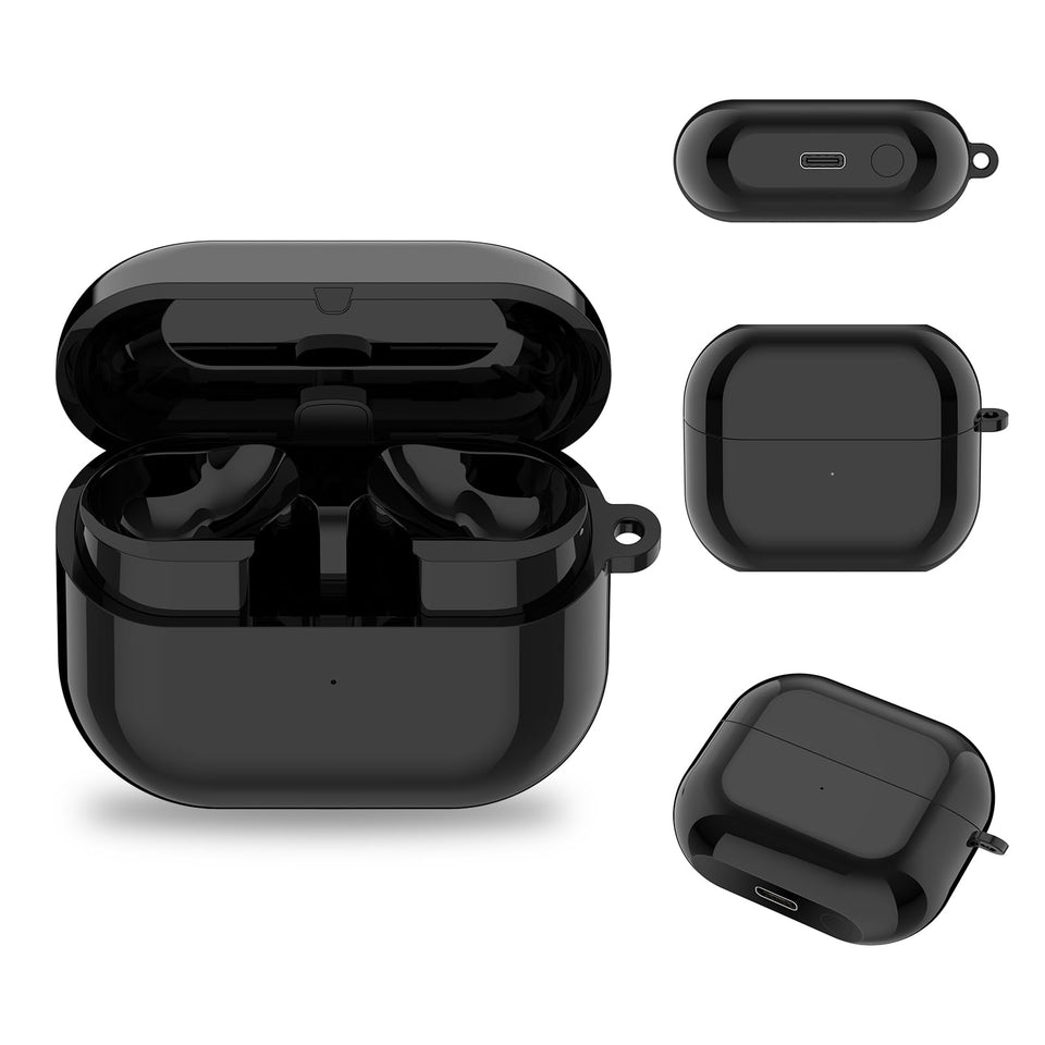 Rinetics Galaxy Buds 3 Pro charging case front view showing compact design for travel convenience.