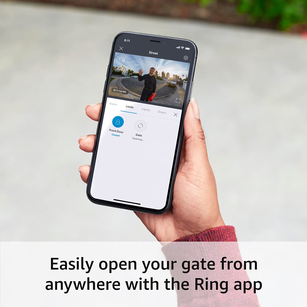 Ring Access Controller Pro 2 app view gate control showing remote access management for trusted users.
