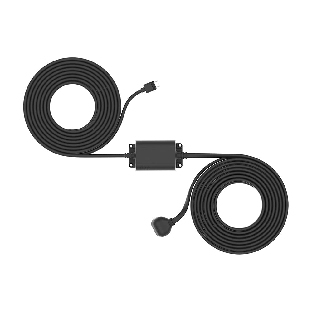 Ring adapter close-up of weather-resistant cable offering outdoor durability
