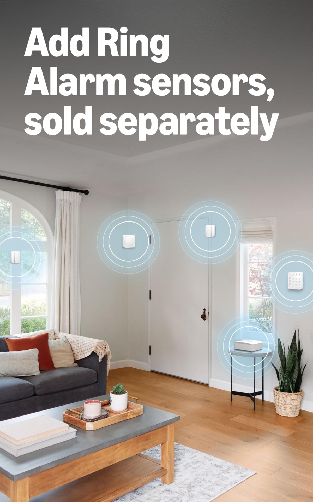 Ring Alarm Base Station built-in backup battery enables 24-hour uptime during outages