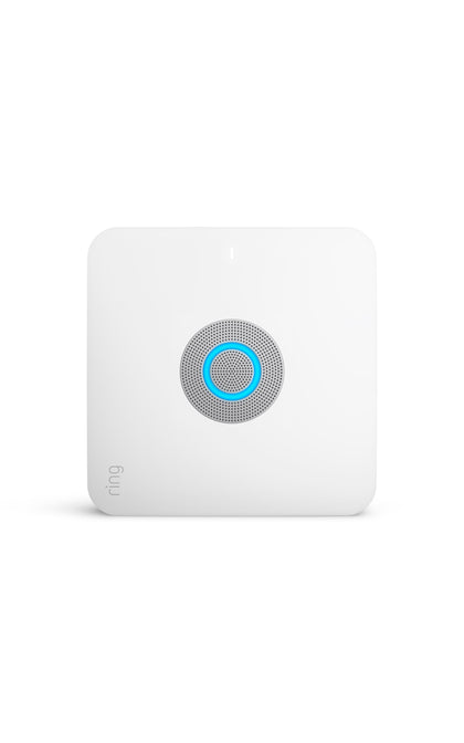 Ring Alarm Pro Base Station front view with built in wifi 6 router for streamlined setup