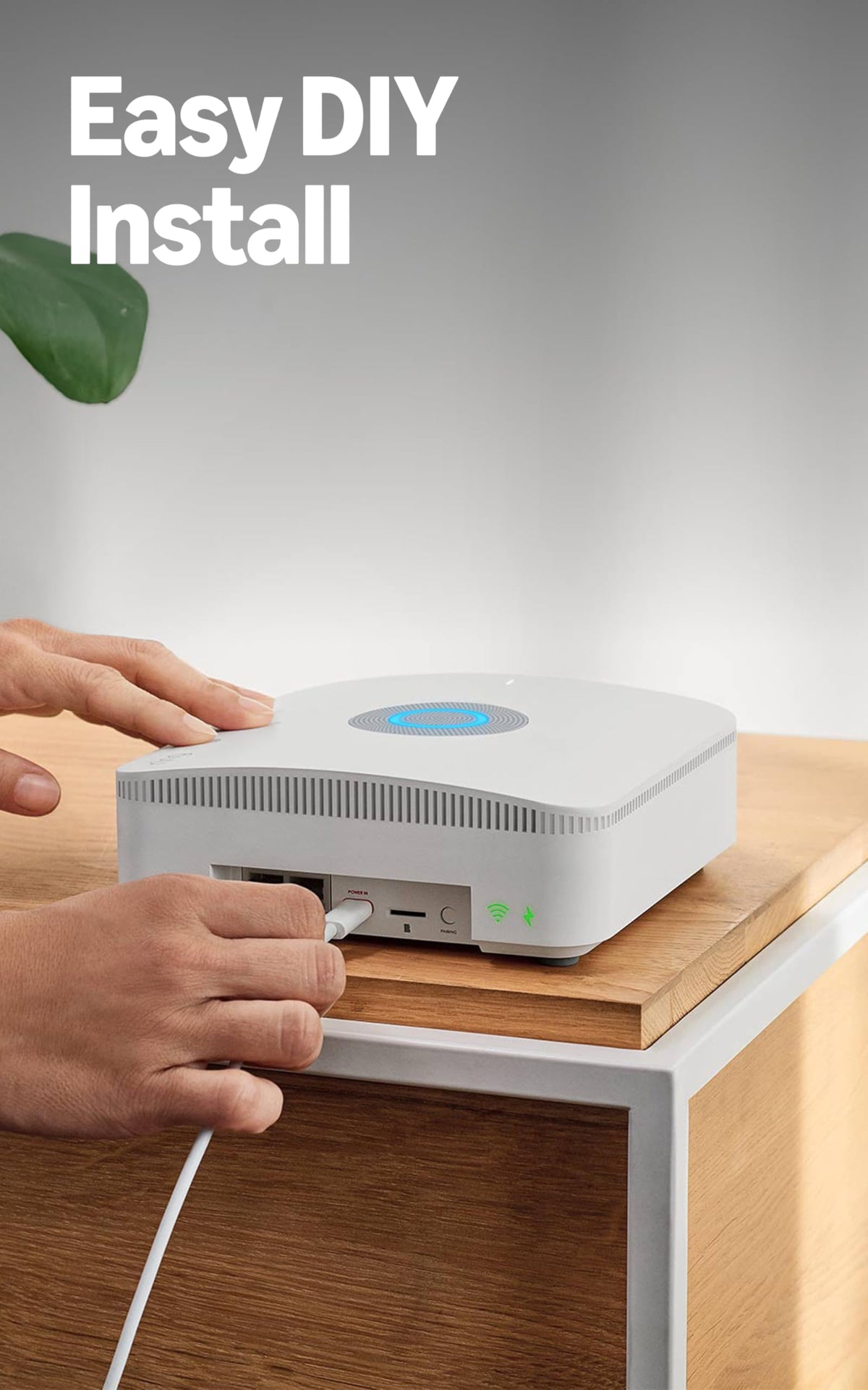 Ring Alarm Pro base station with built in wifi 6 router inside for secure network