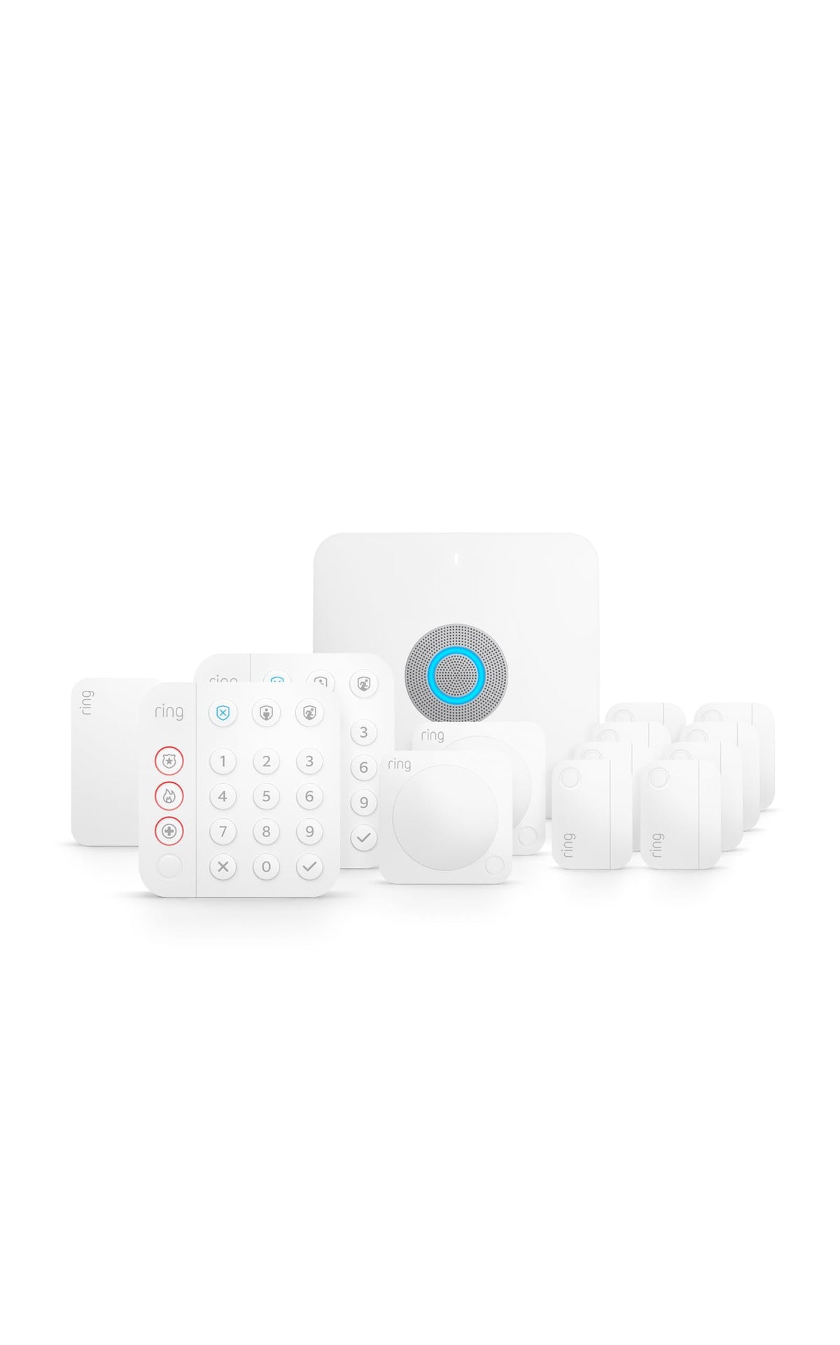 Ring Alarm Pro base station powering a secure home and mesh Wi-Fi network