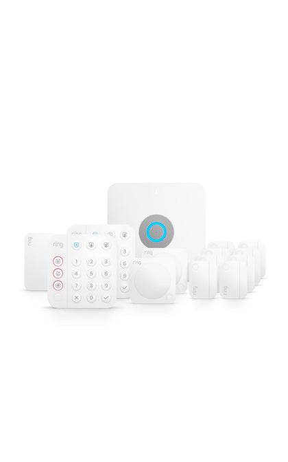 Ring Alarm Pro base station powering a secure home and mesh Wi-Fi network
