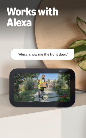 Ring Alexa compatibility enables hands-free notifications and video access.
