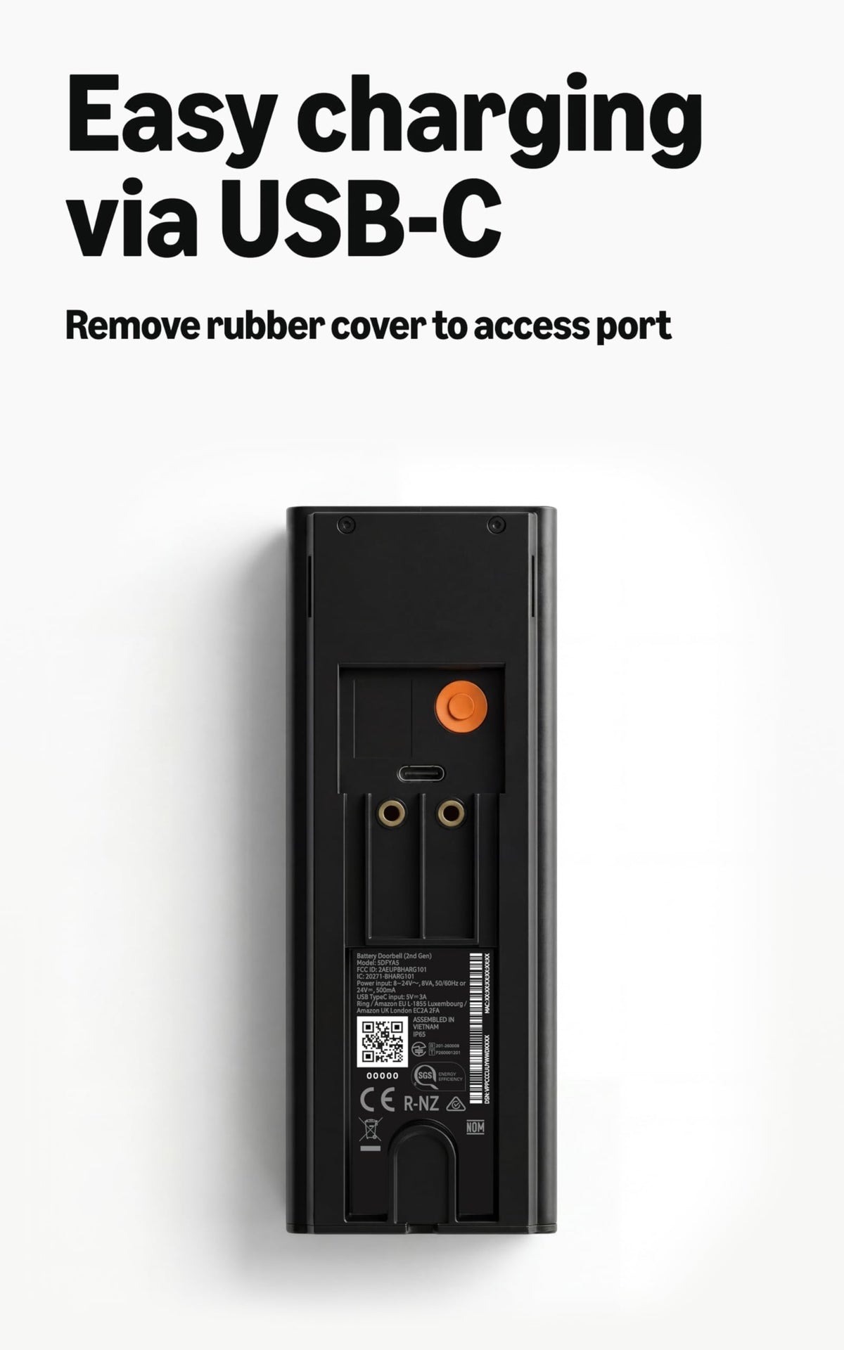 Ring Battery Doorbell integrates with Alexa for hands-free monitoring.