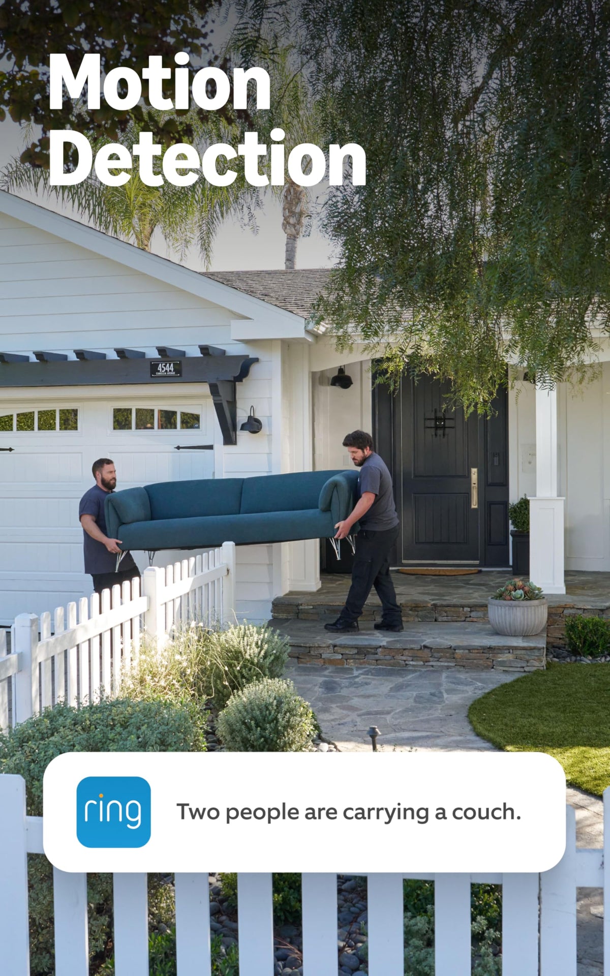Ring Battery Doorbell shows real-time motion alerts on your phone.