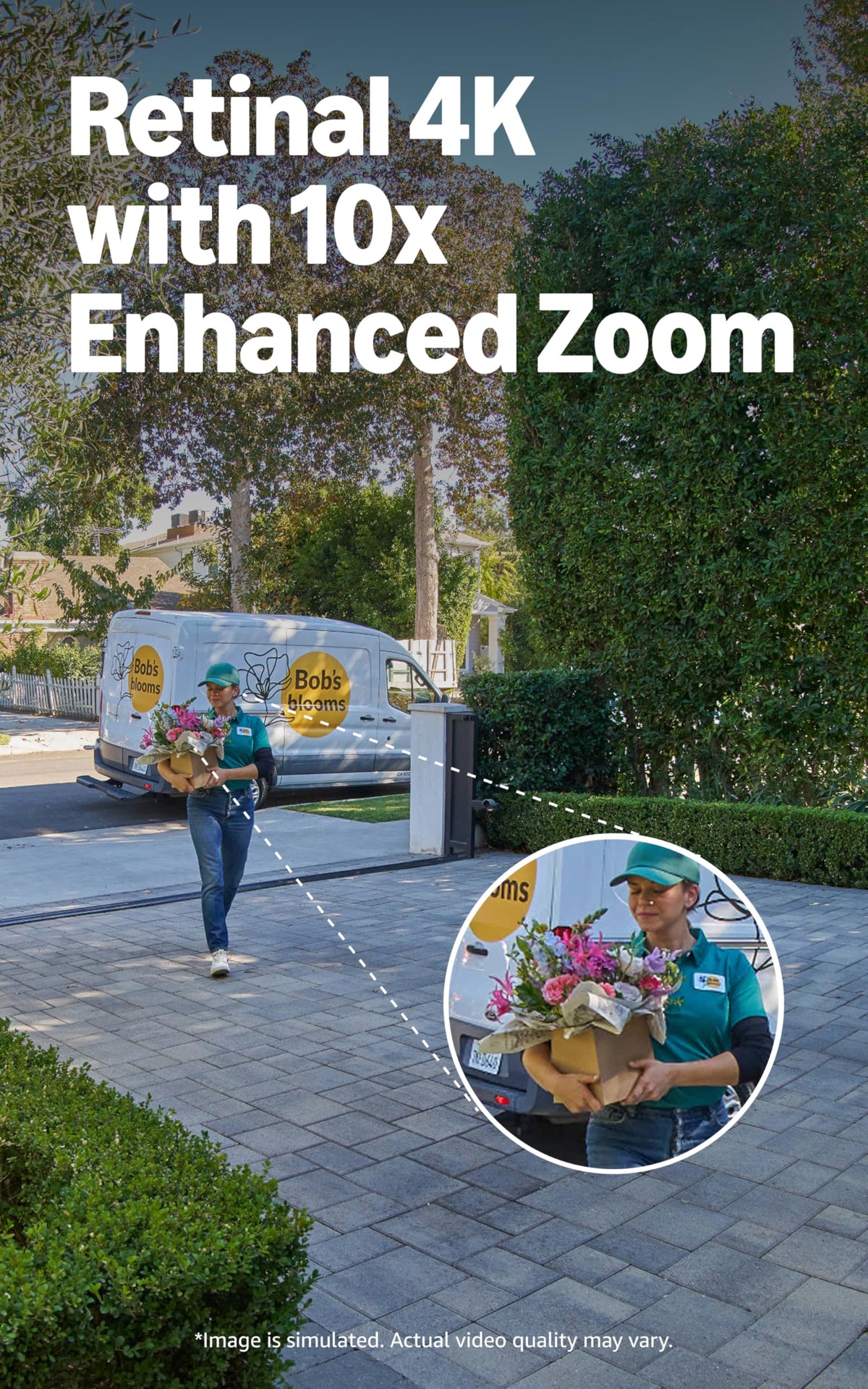 Ring Battery Doorbell Pro 10x zoom reveals distant details at your porch