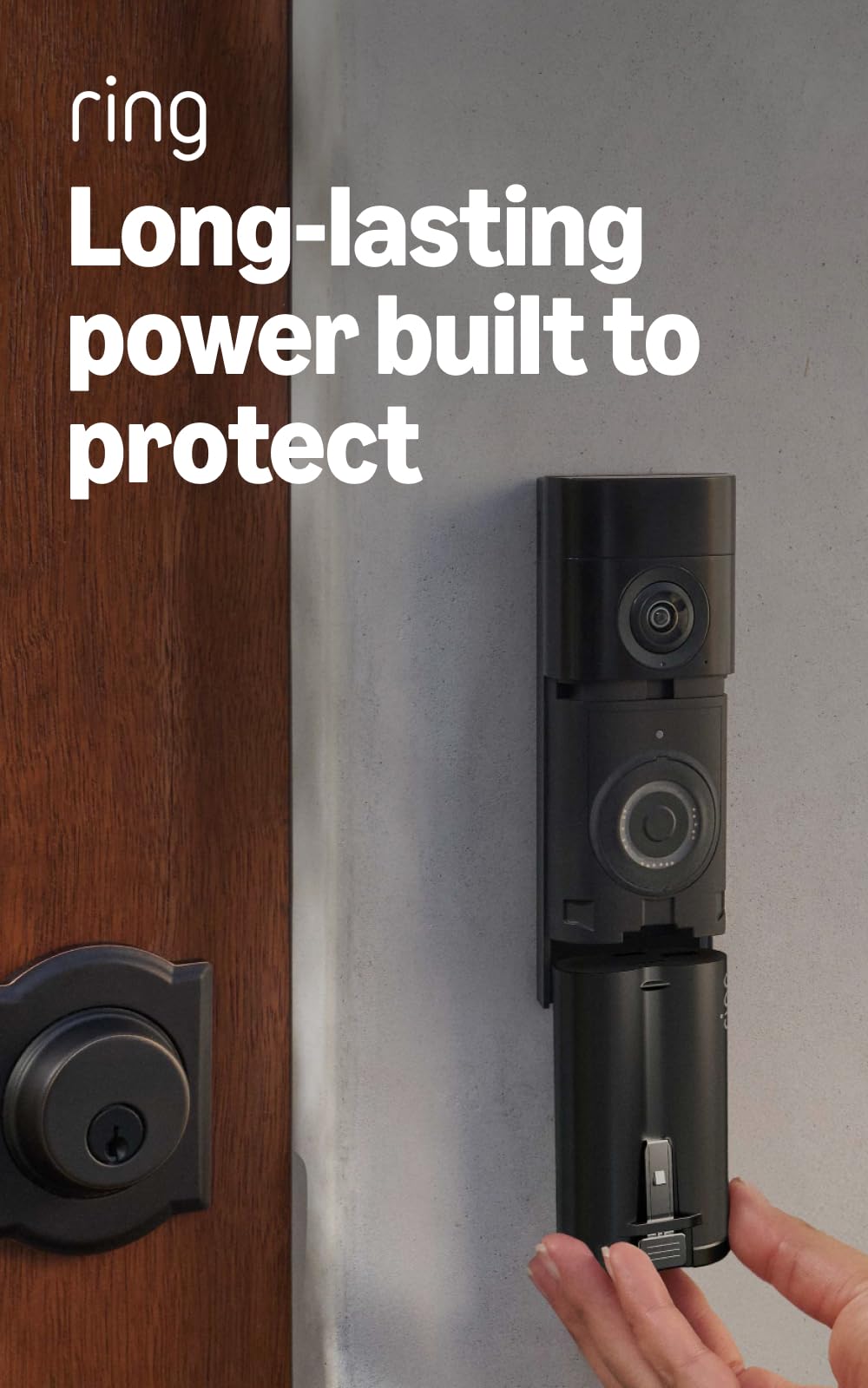 Ring Battery Doorbell Pro quick-release ultra battery enables flexible placement