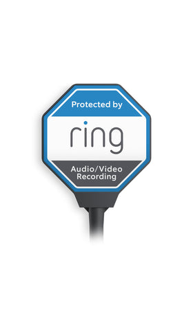Ring Beacon front-mounted sign visible from street, deters suspicious activity