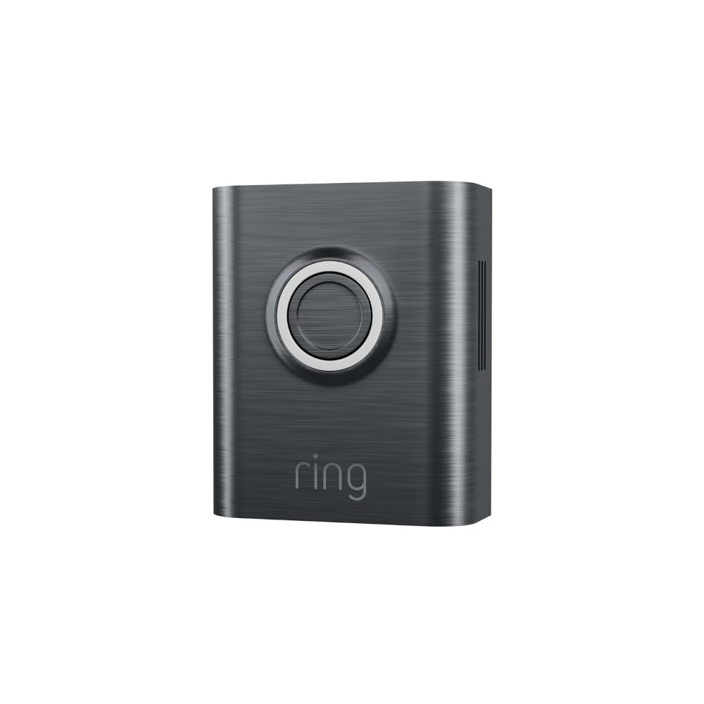 Ring brushed graphite faceplate front view enhances curb appeal