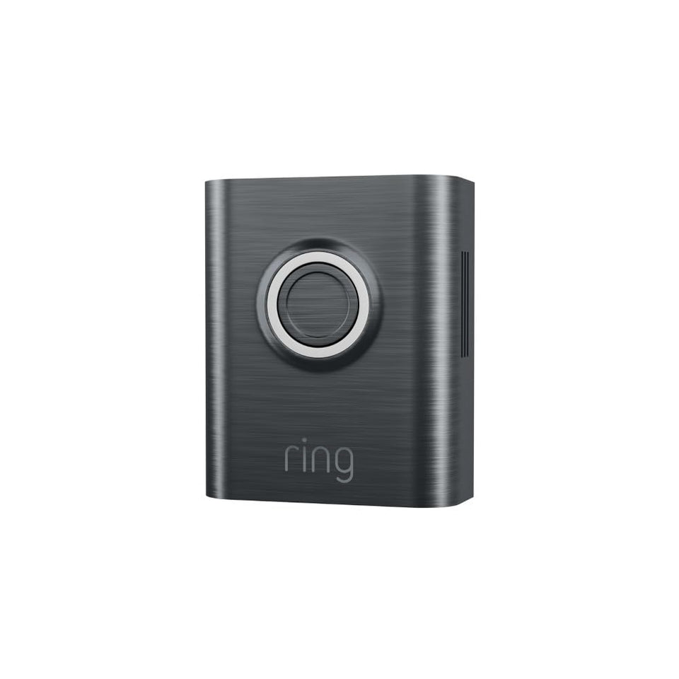 Ring brushed graphite faceplate front view enhances curb appeal