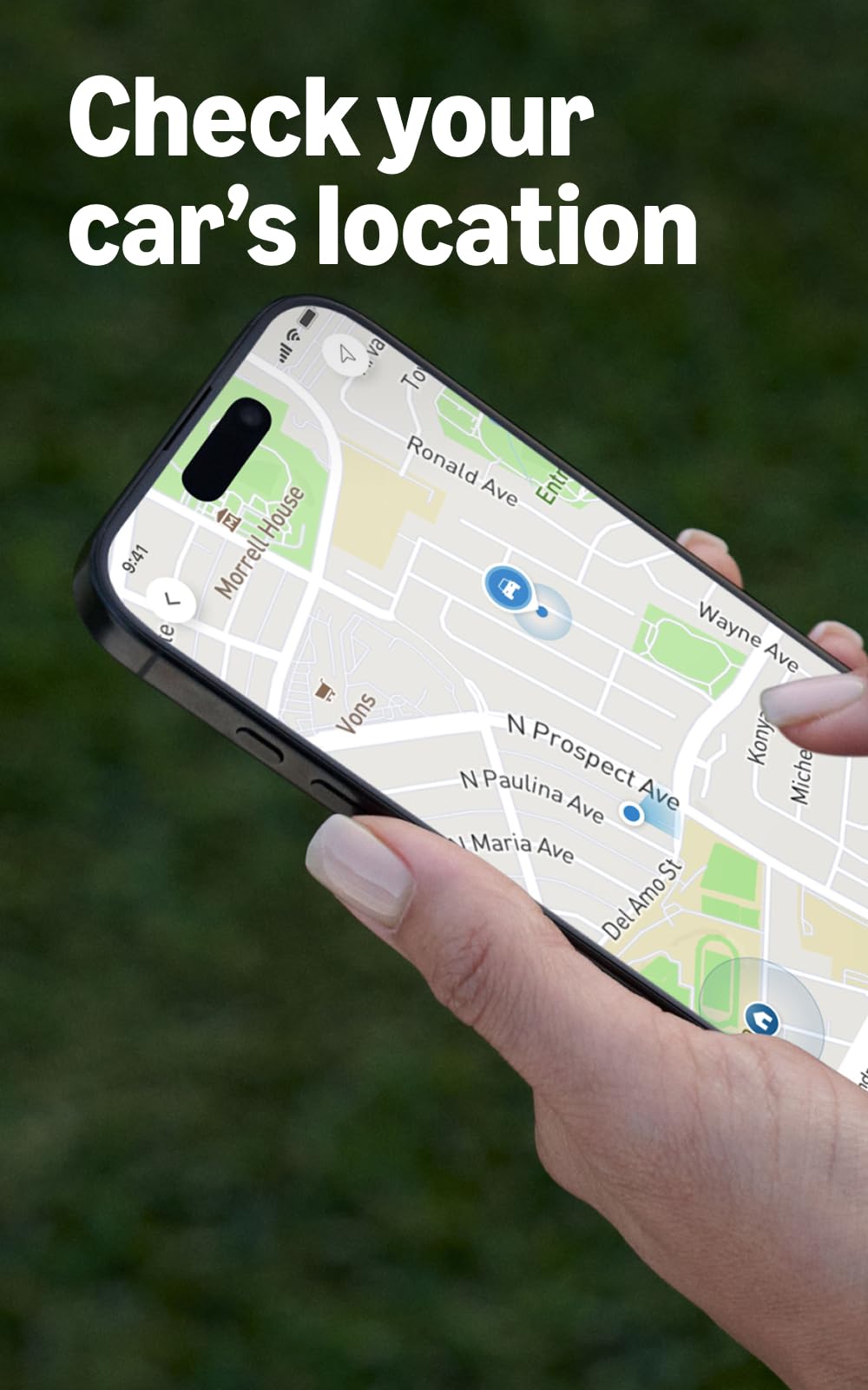 Ring sensor with battery indicator highlighting seven-day backup battery benefit