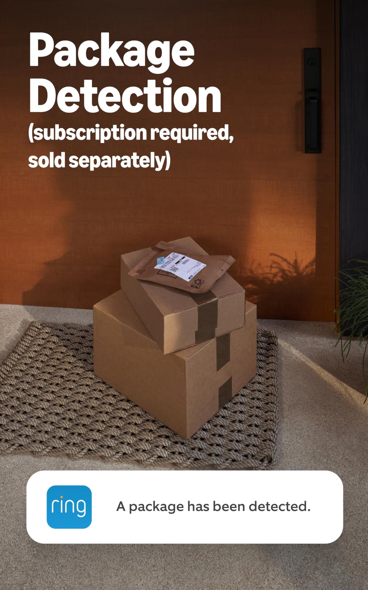 Ring Doorbell Live View and Two-Way Talk enable real-time interaction with guests.