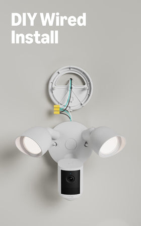 Ring Floodlight Cam easy install with Live View.