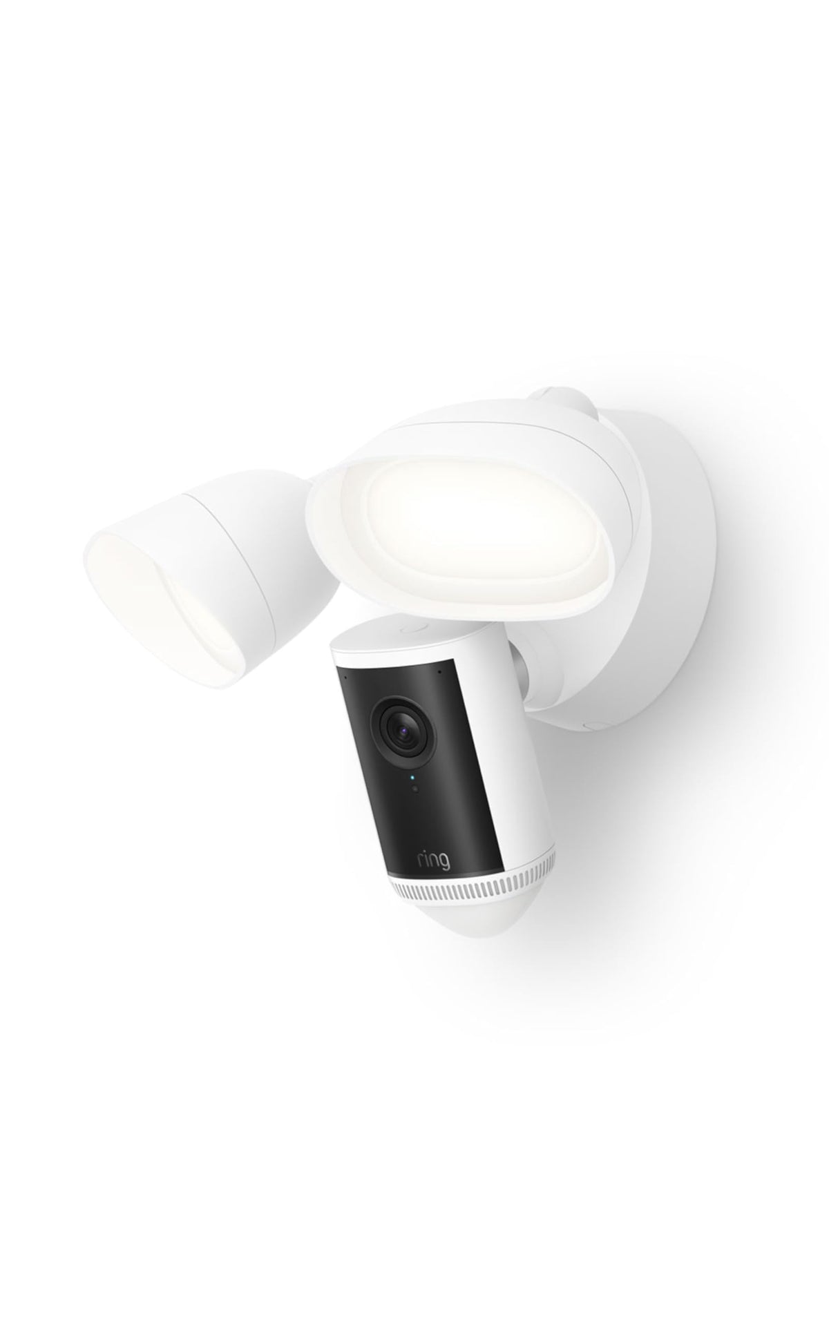 Ring Floodlight Cam Pro retinal 4K video reveals home detail for security.