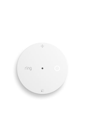 Ring glass break sensor front view showing compact design and quick placement benefit