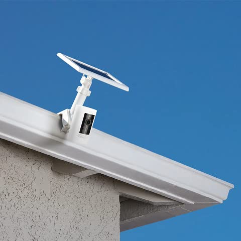 Ring Gutter Mount next to ruler for scale showing compact, weather resistant design