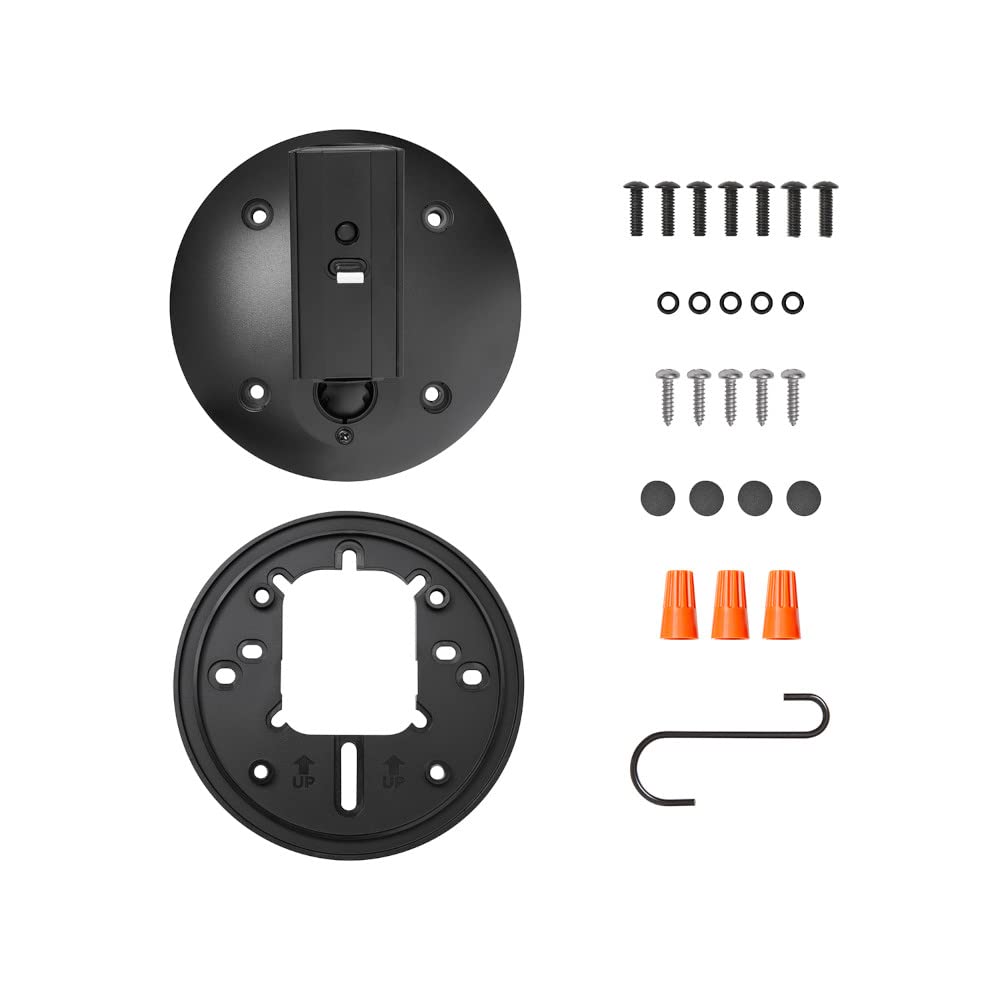 Ring hardwired kit junction box adapter plate for neat installations.