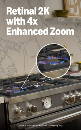 Ring Indoor Cam Plus 4x zoom captures distant entrances clearly.
