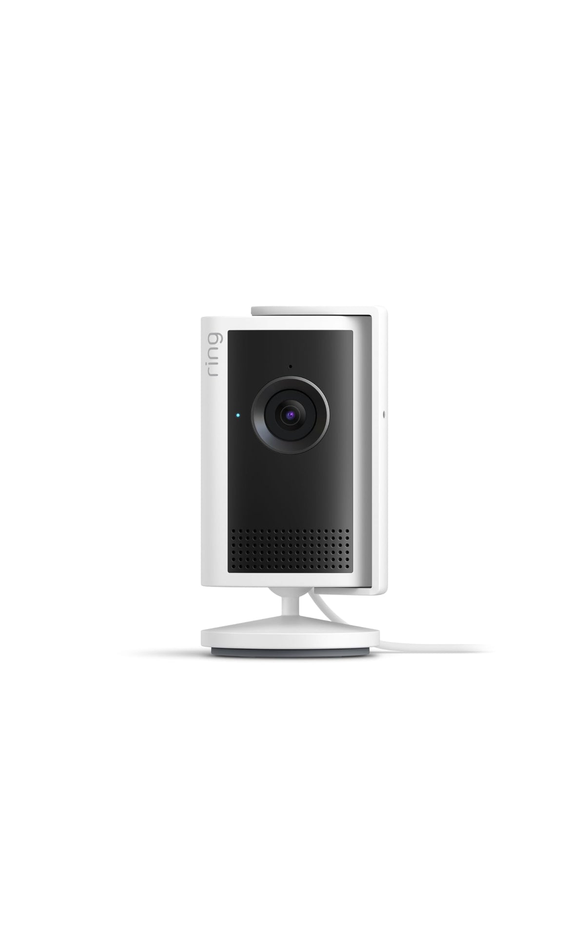 Ring Indoor Cam Plus retinal-2k-video for crisp, true-to-life home surveillance.