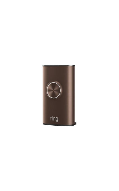 Ring interchangeable faceplate in Polished Mocha for Battery Doorbell Plus/Pro with easy snap-in fit