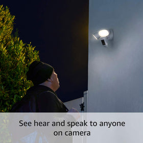 Ring Like-New Floodlight Cam Wired Pro with 3D Motion Detection for precise alerts