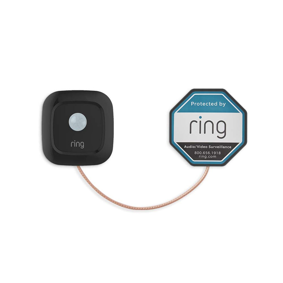 Ring Mailbox Sensor front view in black showing compact design and secure fit