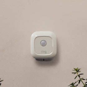 Ring motion sensor close-up of sensor element highlighting weather-resistant build