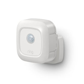 Ring motion sensor front view showing compact design and easy mount benefit