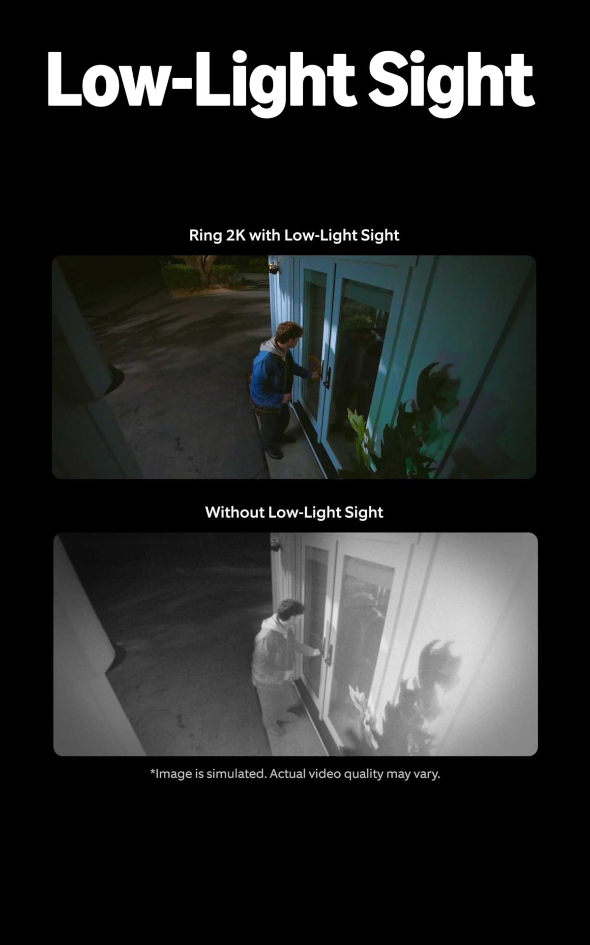 Ring Outdoor Cam Plus Live View and Two-Way Talk enable quick responses.