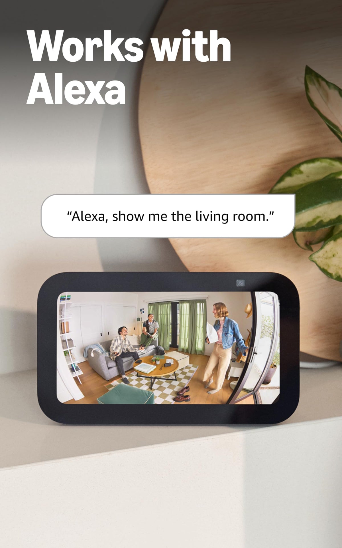 Ring Pan-Tilt Indoor Cam Alexa integration for hands-free monitoring.