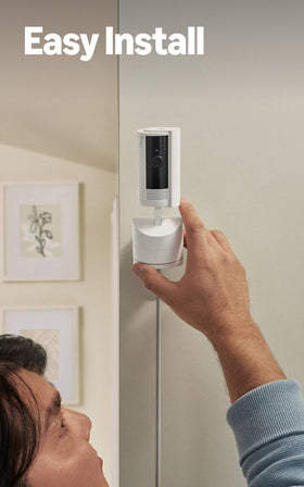 Ring Pan-Tilt Indoor Cam easy installation in minutes.
