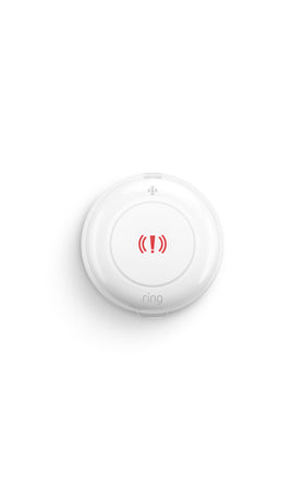 Ring panic button front view showing compact design and easy-press benefit
