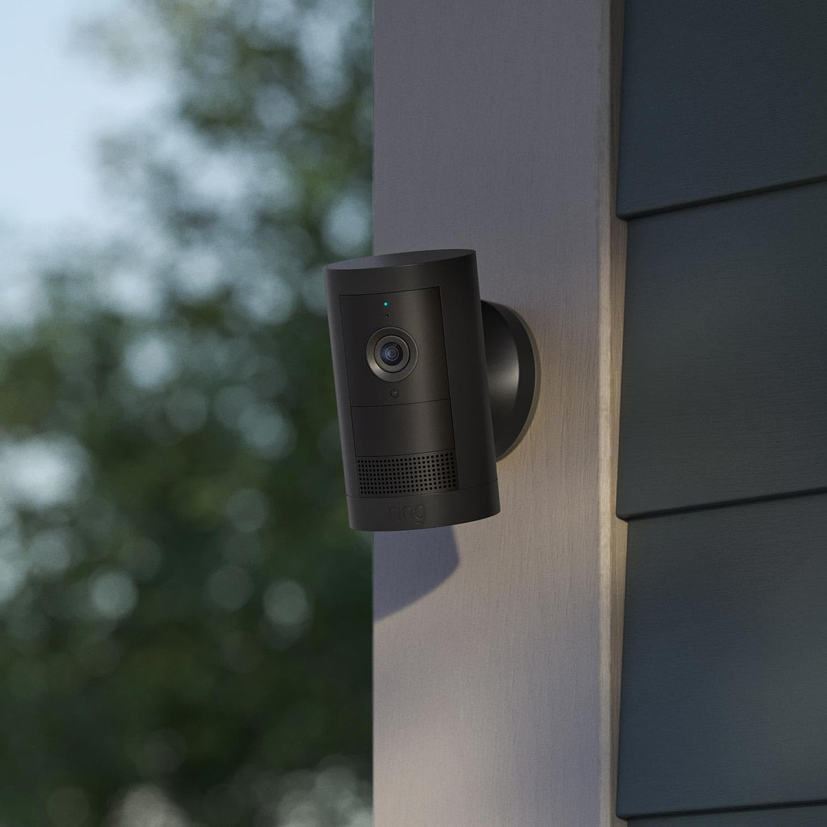 Ring PoE+ Converter Mount outdoors, blending with surroundings for reliable surveillance.