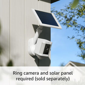 Ring mount installed on fence post in yard showing discreet security placement benefit