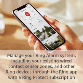 Ring Retrofit Alarm Kit mobile notifications and arm/disarm via the Ring app