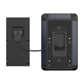 Ring connector detail showing fork-style plug that secures to compatible doorbell port