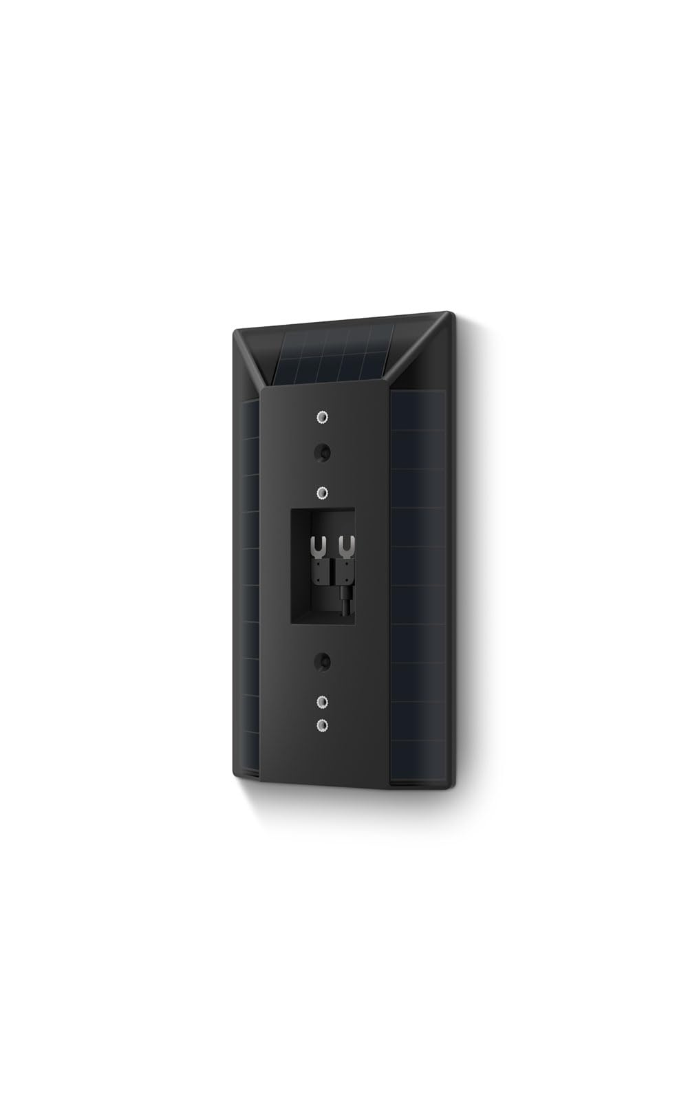 Ring solar charger installed beside doorbell in daylight reducing battery swaps