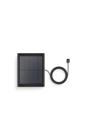 Ring solar panel with 360° mount and 6m cable; flexible placement for best sun exposure.