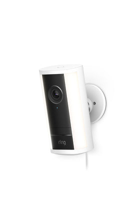 Ring Spotlight Cam Pro front view showing retinal 4K clarity