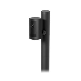 Ring stake mount holding a camera in a garden to improve coverage benefit