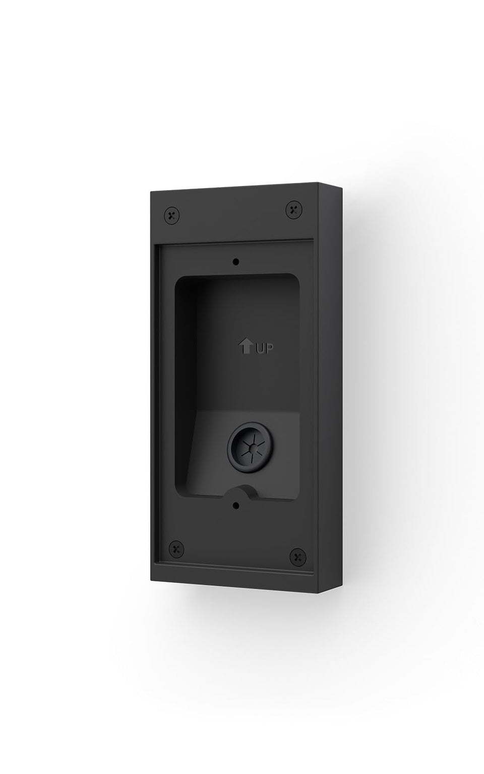 Ring Surface Mount Box for Wired Doorbell Elite 2nd Gen protects PoE wiring outdoors.